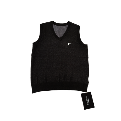Core Knit V-Neck (Black)