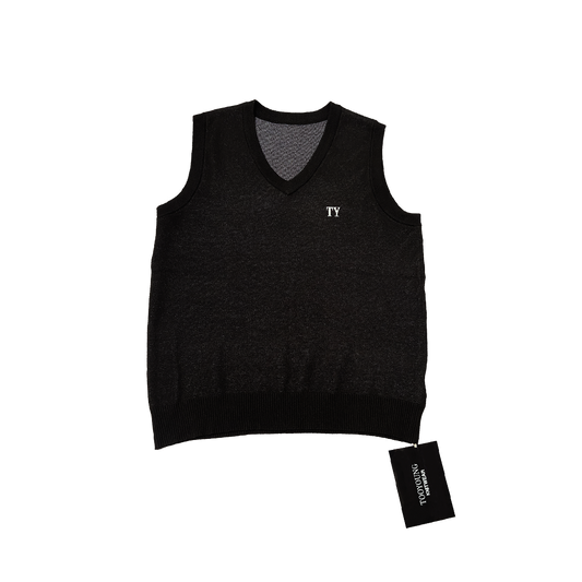 Core Knit V-Neck (Black)