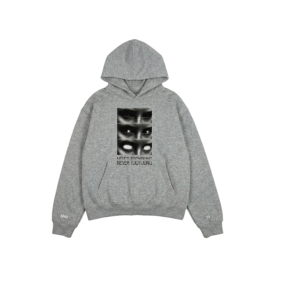 Cropped Focus Hoodie (grau)