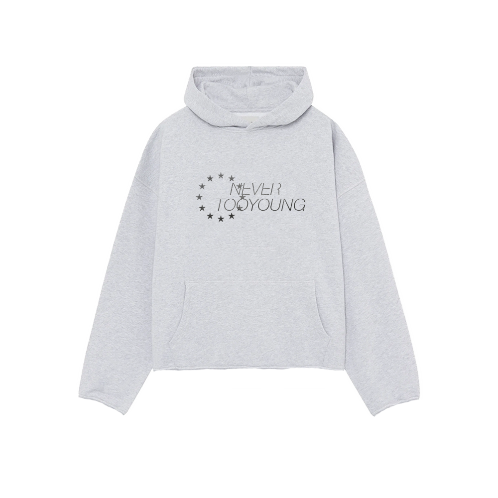 Cropped New Age Hoodie (grau)