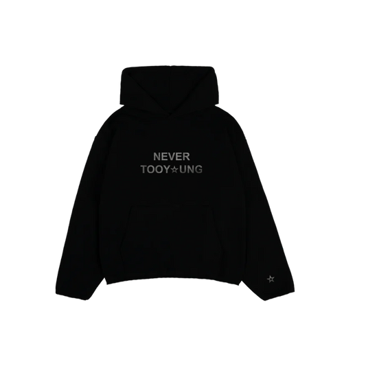 Cropped Stars Hoodie (schwarz)